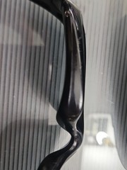 Oakley Fatcat Polished Black Vintage Sunglasses Made In USA with Case Fat Cat