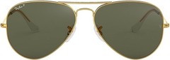Ray-Ban Aviator Classic Gold /G-15 Green Polarized 58mm Sunglasses RB3025 001/58