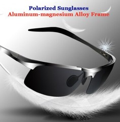 Aluminium Photochromic Polarized Sunglasses Mens Driving Outdoor Sport Glasses