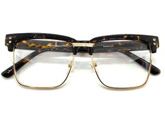 Men’s Classy Elegant Modern RETRO Clear Lens EYE GLASSES Square Tortoise Frame