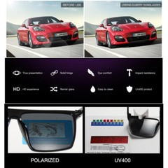 DUBERY Men Women Polarized Sport Sunglasses Square Driving Fishing Glasses UV400