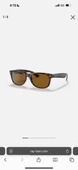 Ray Ban New Wayfarer, Polished Light Havana, B-15 Brown