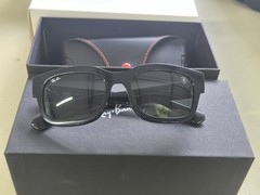New RB2228M F60171 SCUDERIA FERRARI COLLECTION Black Frame Green Lenses 53-14mm