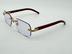 PREMIERE C DE CARTIER BURGUNDY WOOD SUNGLASSES CT0286O NEW 100% GENUINE ~$3575