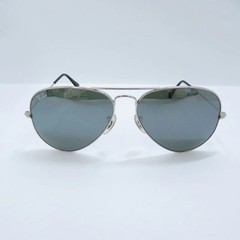Used RAY BAN Ray Ban AVIATOR LARGE METAL Sunglasses RB3025 Size 58 14 Silver Set