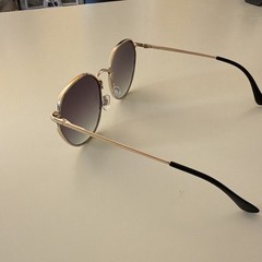 Lentes dRound Gold Metal Sunglasses Purple Gradient Lenses 900-01-5183 de mujer