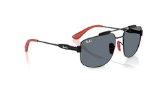 Ray Ban RB3789M SCUDERIA FERRARI Polished BLACK/RED Sunglasses
