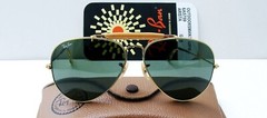 Vintage B&L Ray Ban USA Outdoorsman II 62-14 Gold Frame Sunglasses. L2112