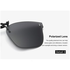 Polarized Clip On Sunglasses For Prescription Glasses Anti-Glare Flip Up Eyewear