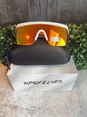 Unisex Tipsy Elves White Miami Ice Retro Mirrored Sunglasses (see pics)