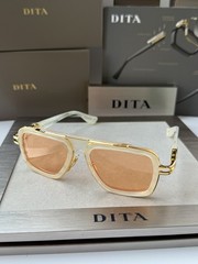 DITA LXN-EVO DTS 403 06 WHITE SWIRL YELLOW GOLD APRICOT SUNGLASSES AUTHENTIC