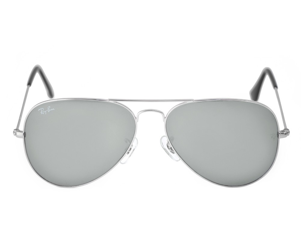 Ray-Ban Sunglasses RB3025 Aviator Mirror Silver Frame Silver Mirror Lenses 58mm