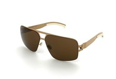 MYKITA TYRONE Col 094 Nude / Brown Solid 60mm sunglasses