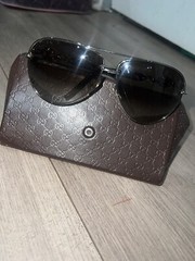 Gucci GG0062S 003 57 Unisex Aviator Sunglasses