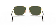 Ray-Ban Caravan Polished Arista Gold G-15 Green 58mm Sunglasses RB3136 181 58-15