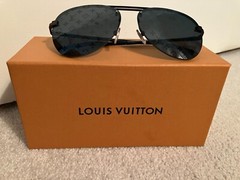 NEW Louis Vuitton Clockwise Monogram Dark Gun Sunglasses Z1019W Rodeo Drive