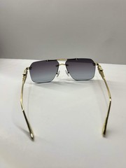 Chrome Hearts Gradient Lens Gold Frame Aviator Sunglasses