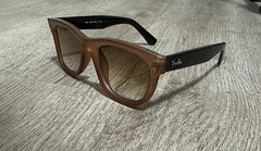Rayban Wayfarer Reverse Brown / Beige Sunglasses 53mm