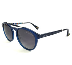 Robert Graham Sunglasses OLIVER BLU Blue Round w/ Gradient Gray Polarized Lenses