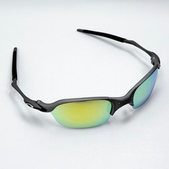Oakley Romeo 2 X-Metal Gray Frame Yellow Blue Gradient Lens Sunglasses