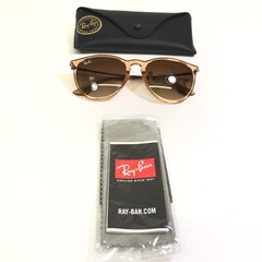 Ray-Ban Sunglasses RB4171 ERIKA 6514/13 Clear Brown Round Frames Brown Lenses