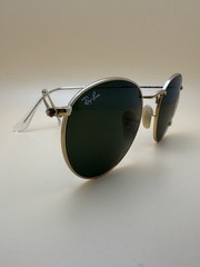 SUNGLASSES RAY BAN RB3447 ROUND METAL 001 50-21 145 WITH CASE