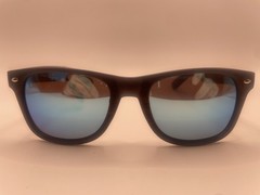 SHADY RAYS CLASSIC CL-17 OCEAN TIMBER BLUE LENS POLARIZED SUNGLASSES W/CASE