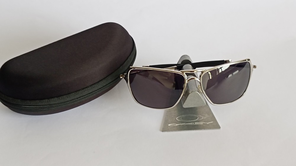 Oakley Inmate Sunglasses Polished Chrome Black Polarized 05-640 Rare Pair