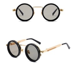 Adjustable Tint Sunglasses, 1-9 Gears Rounded Polarized Glasses with ND Filter