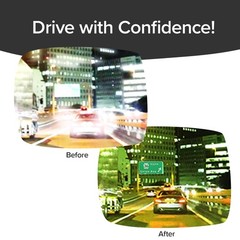 BattleVision Night Vision Wraparounds Green Night Driving Glasses, AS-SEEN-ON…