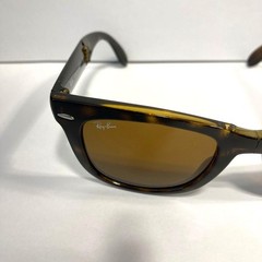 Ray-Ban RB4105 710 50-22 Wayfarer Folding Classic Brown Sunglasses Gently used