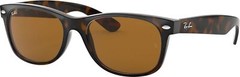 Ray-Ban New Wayfarer Tortoise 55 mm Brown Classic B-15 Sunglasses RB2132 710 55