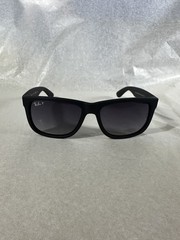 Ray Ban JUSTIN black/grey gradient RB4165 622/t3 54mm Polarized sunglasses NEW