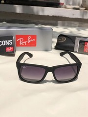 Ray-Ban Justin Polarized RB 4165 622/T3 Sunglasses Matte Black Frame 54mm 4165-1