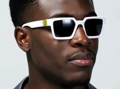 Men Sunglasses Fashion Black Oversize Big Designer Square Rapper Rap Black Retro