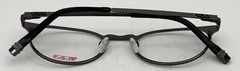 Tumi Mens Stainless Steel Round Eyewear Frame T107 Gunmetal 49mm