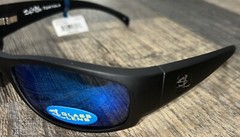 Salt Life Matte Black Tortola Smoke Blue Glass Lens MSRP $229 Saltlife NWT