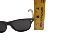 Men’s Woodies Walnut Wood Sunglasses Black Plastic Polarized Lenses Case & Bag