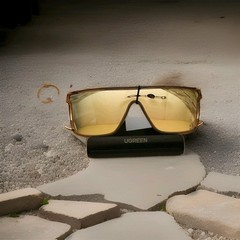 New Oversized Flat Top Shield Sunglasses Mirrored Lens Men’s Women’s UV400