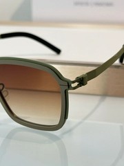 MYKITA x RIMOWA MR002 Olive Green Titanium Sunglasses Brown Gradient Lens New