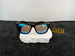 Ray-Ban RB4165 Sunglasses Matte Black Frame Polarized Blue Lens