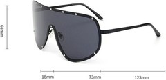 Men Women Sunglasses Fashion OVERSIZED Big MASK SHIELD Celebrity Polarized Large