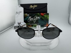MAUI JIM MONARCH MJ156-2M MATTE BLACK TORTOISE NEUTRAL GREY POLARIZED SUNGLASSES