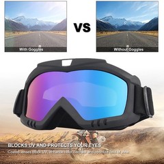 Dirt Bike Goggles with Face Mask, Motorcycle ATV Motocross Ski Goggles Racing…