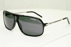 Carrera Polarized Sunglasses Black Smoke Pilot Mens Designer COOL CSARA Sport