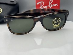 NEW Ray-Ban RB2132 NEW WAYFARER 902 Tortoise Frame G-15 Brown Sunglasses 3N 55mm