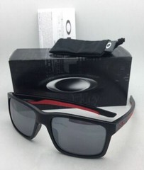 New OAKLEY Sunglasses MAINLINK OO9264-12 Matte Black & Red Frame w/Black Iridium