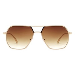 Unisex Fashion Sunglasses Modern Geometric Square Metal Frame UV400