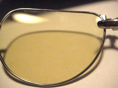 American Optical AO Unknown Aviator Pilot Sunglasses Silver Frame W/ Case
