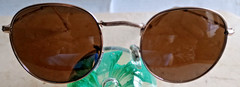 RAY BAN ROUND METAL RB3447 029 50*21 3N ITALY SUNGLASSES/FRAMES LIGHT GOLD